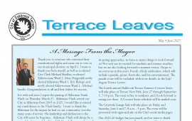 May-June Terrace Leaves newsletter cover