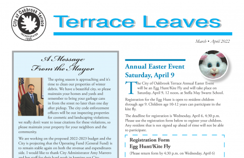 Terrace Leaves - March/April 2022