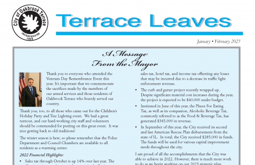 January-February 2023 Terrace Leaves