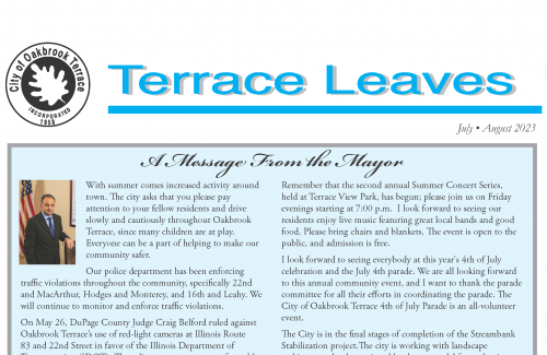 July-August 2023 Terrace Leaves