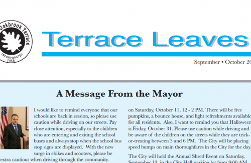Terrace Leaves Sept-Oct 2025