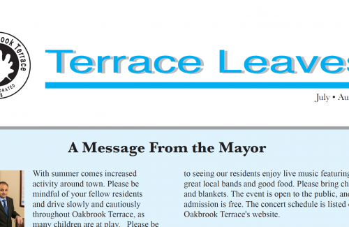July-August 2026 Terrace Leaves newsletter